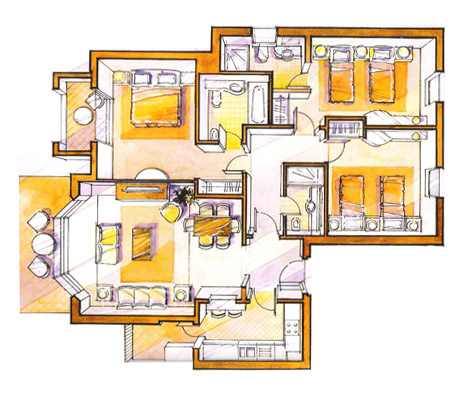 Large Apartment Plans